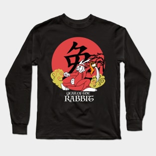 Year of The Rabbit, Kung Fu Bunny Long Sleeve T-Shirt